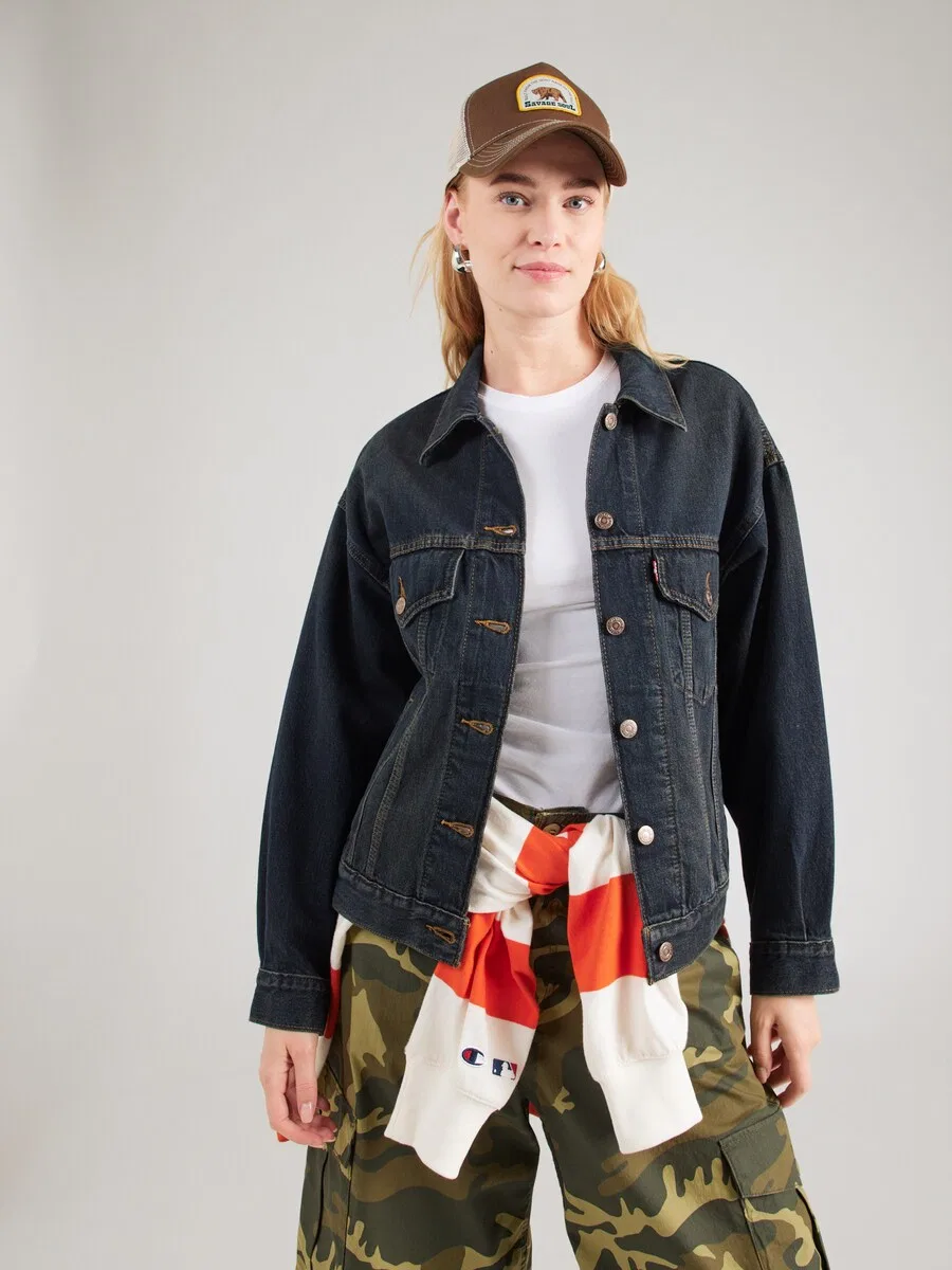 Куртка LEVI'S Between-Season Jacket '90S TRUCKER' в цвете Night Blue — фото 3