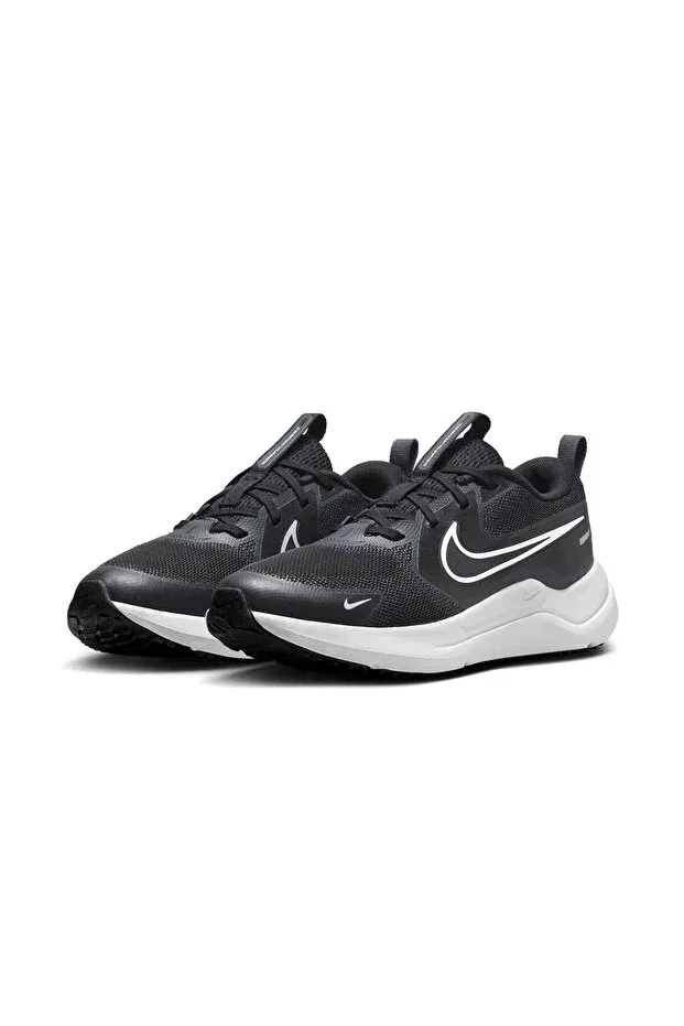 Детские кроссовки для девочек на шнуровке Nike, Black/White — фото 3