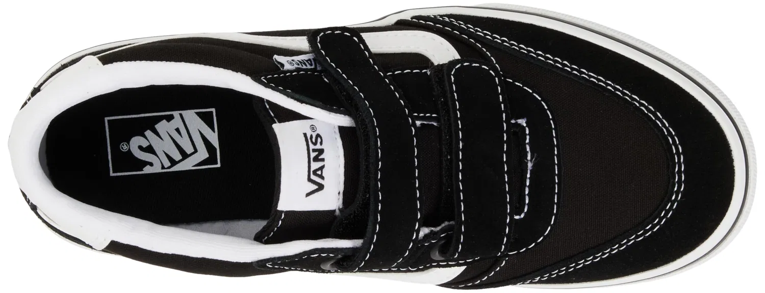 Детские кроссовки для мальчиков с высоким берцем Brooklyn Mid V Vans, Nero Bianco — фото 3