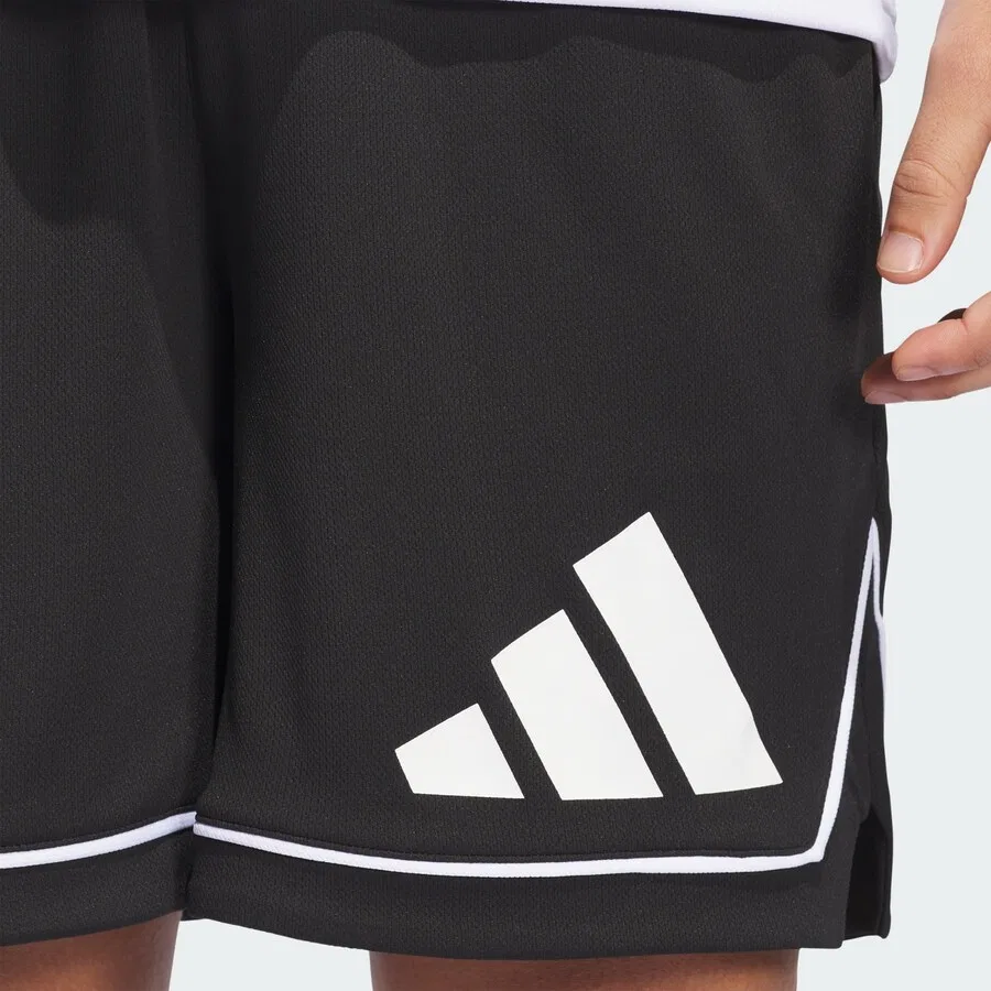 Спортивные шорты ADIDAS PERFORMANCE свободного кроя 'Badge of Sport' черного цвета — фото 4