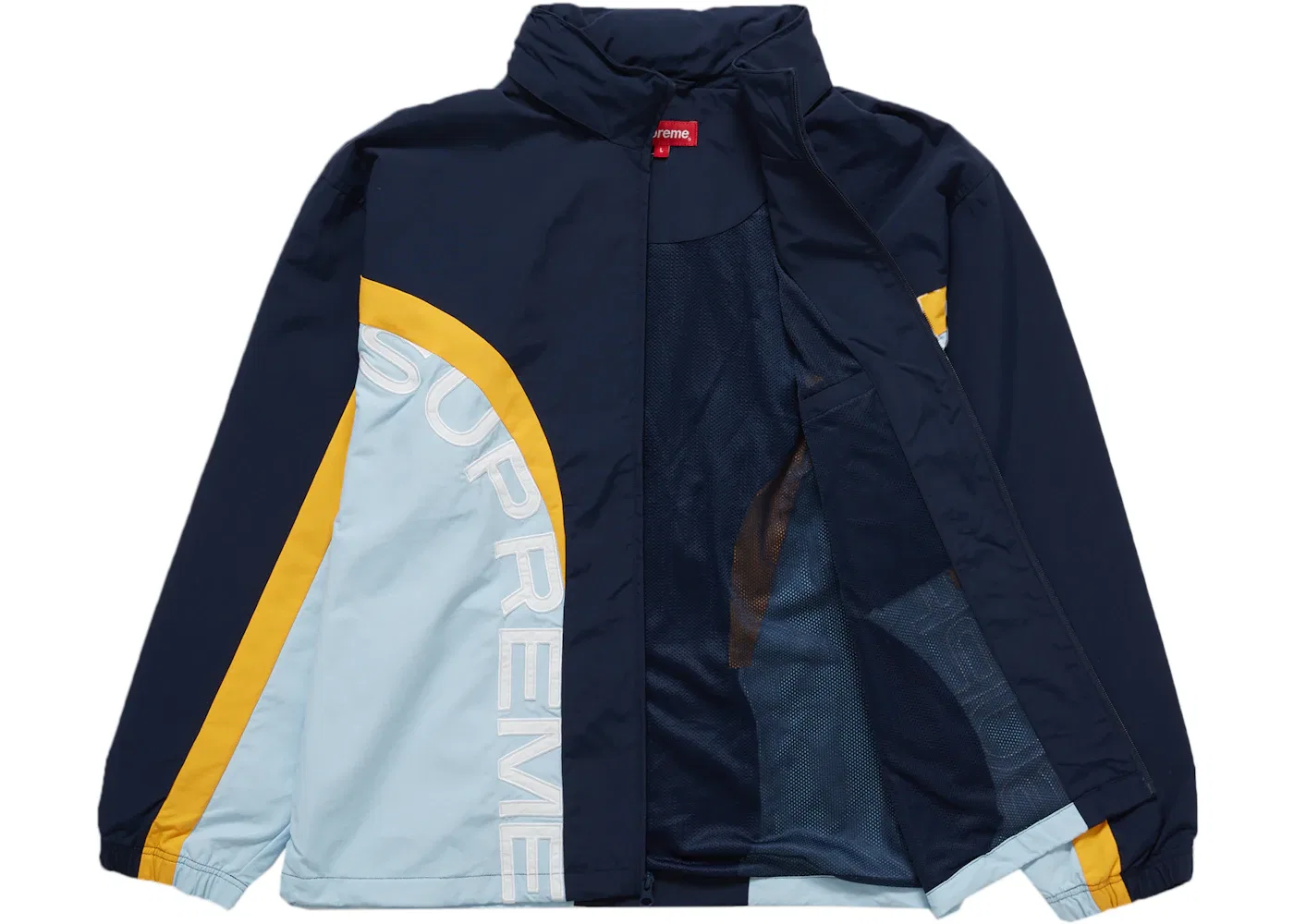 Мужская куртка Supreme Curve Track Jacket Navy — фото 2