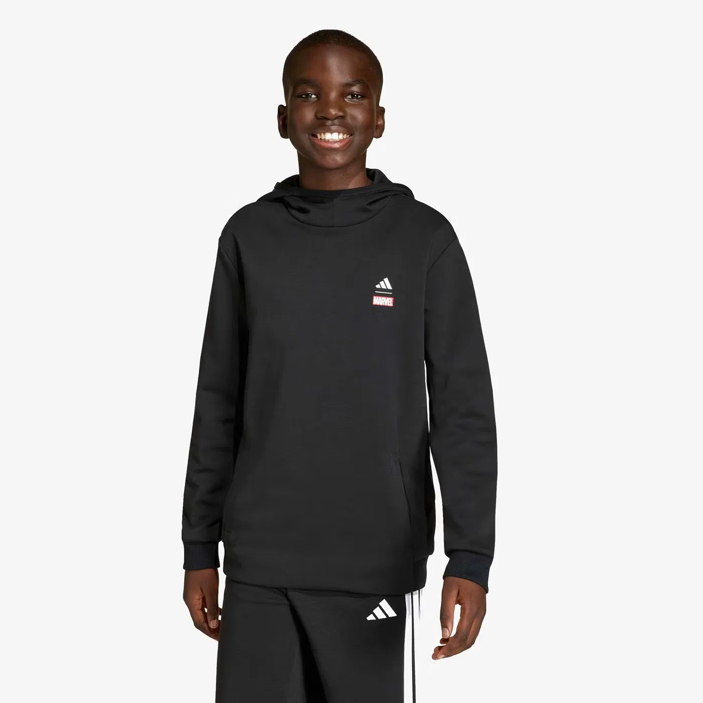Свитшот с принтом Marvel Spider-Man Adidas, черный — фото 2