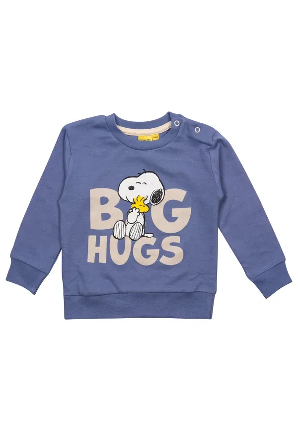 Комплект из свитшота и брюк с принтом Peanuts Snoopy, голубой, бежевый — фото 2