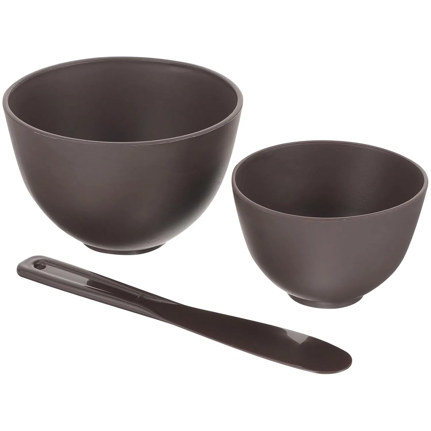 Набор для приготовления масок, Silikon, 2 миски и шпатель, 13x13x8.5 см, Kaffee Generisch