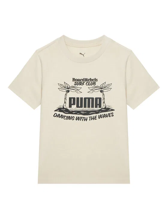 Футболка regular fit MID90S Graphic Puma, бежевый