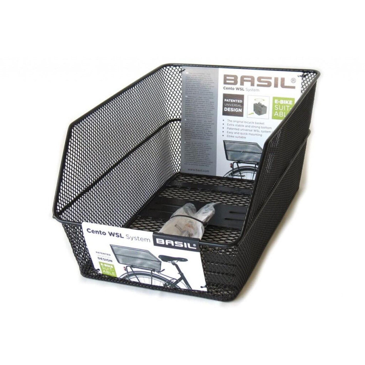

Корзина на Заднее Колесо Basil Cento WSL, черный