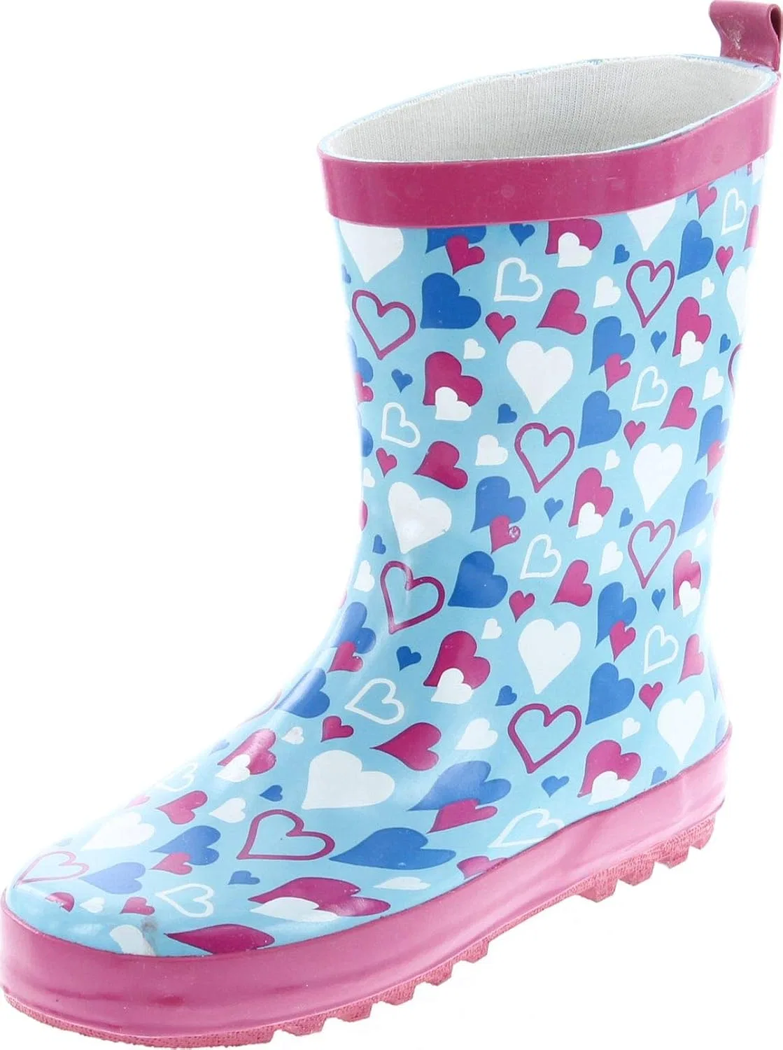 Детские сапоги для девочек водонепроницаемые Rain Boots Static Footwear, Hearts