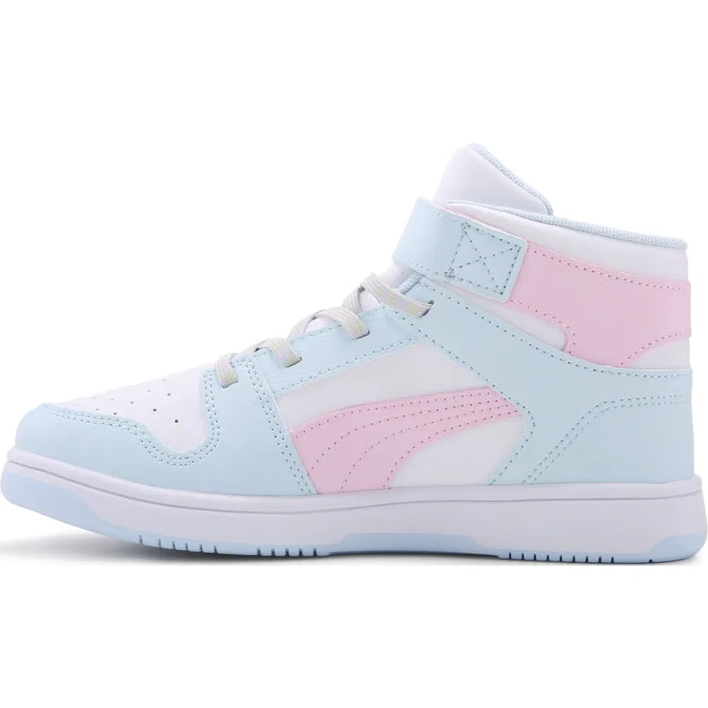 Детские высокие кроссовки Puma, White/Charm — фото 3