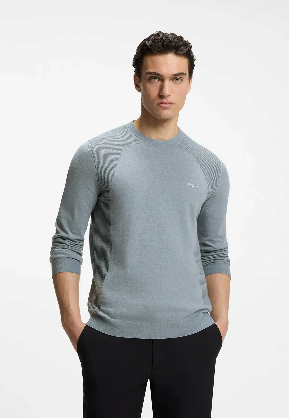 Kn_Momentum-Lite cn - джемпер Boss, Dark Grey Six