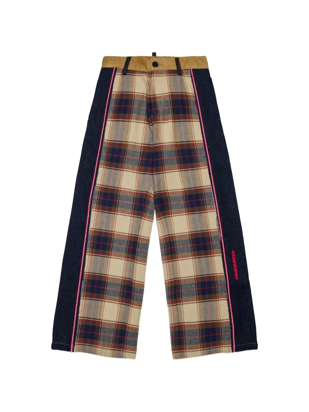 Брюки в клетку Dsquared2 Kids, синий