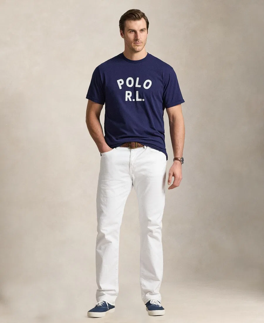 Футболка классического кроя с длинным рукавом Polo Ralph Lauren, Newport Navy — фото 2