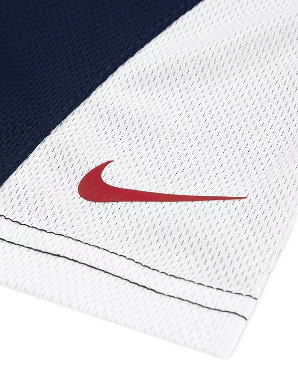 Детский комплект футболки и шорт для мальчиков с принтом Nike, Midnight Navy — фото 4