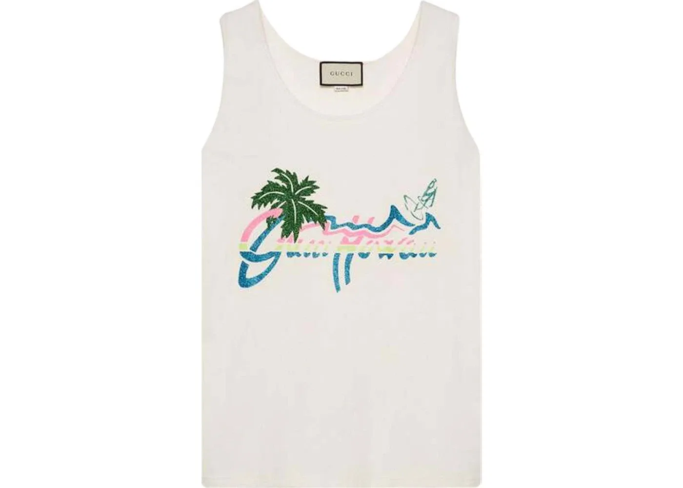 Унисекс топ без рукавов Gucci Tank Top, White