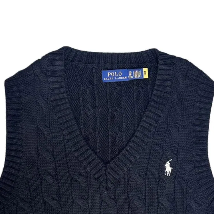 Вязаный топ, Polo Ralph Lauren, Black — фото 4