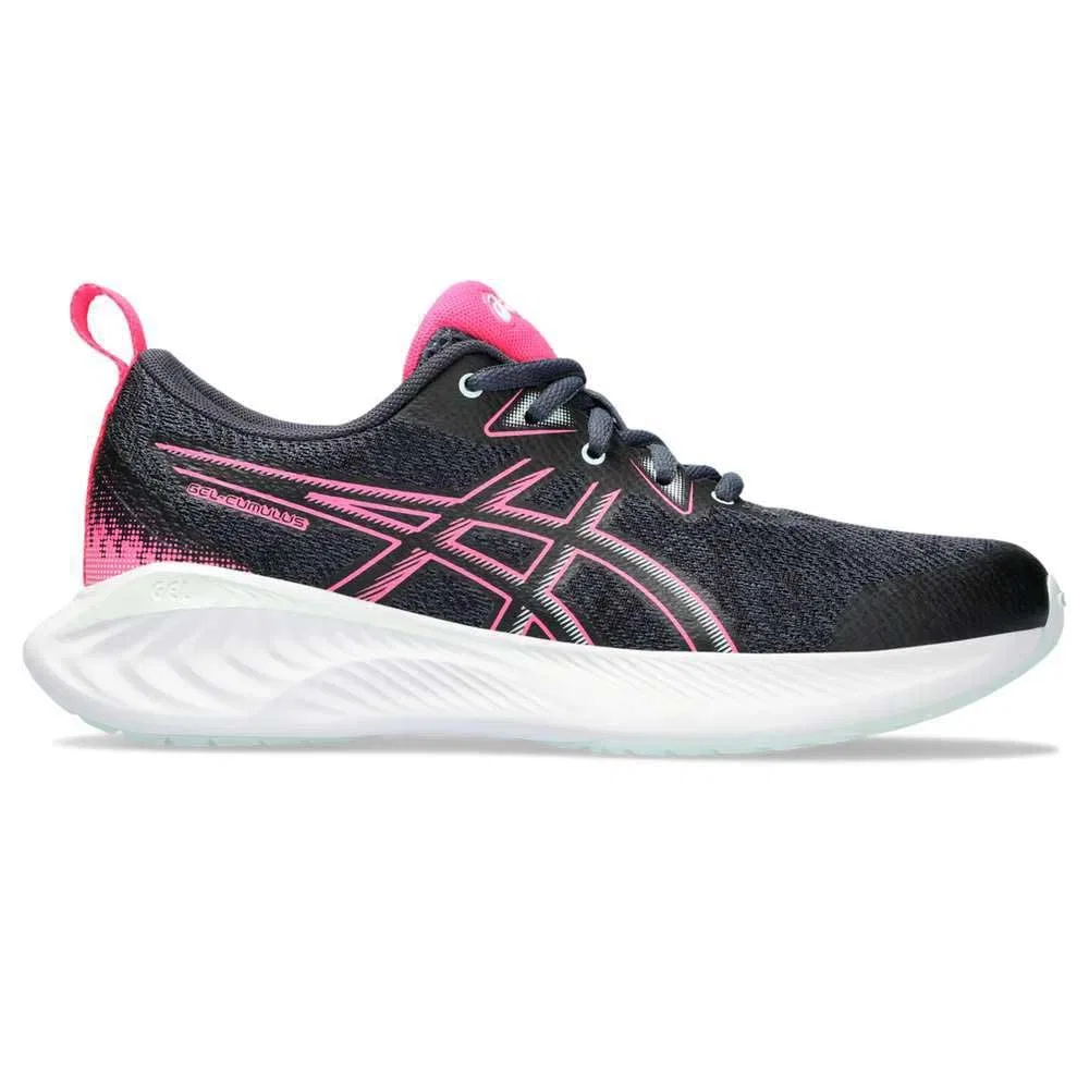 Детские кроссовки для мальчиков и девочек с сетчатым верхом Gel-Cumulus 25 GS ASICS, Tarmac Hot Pink
