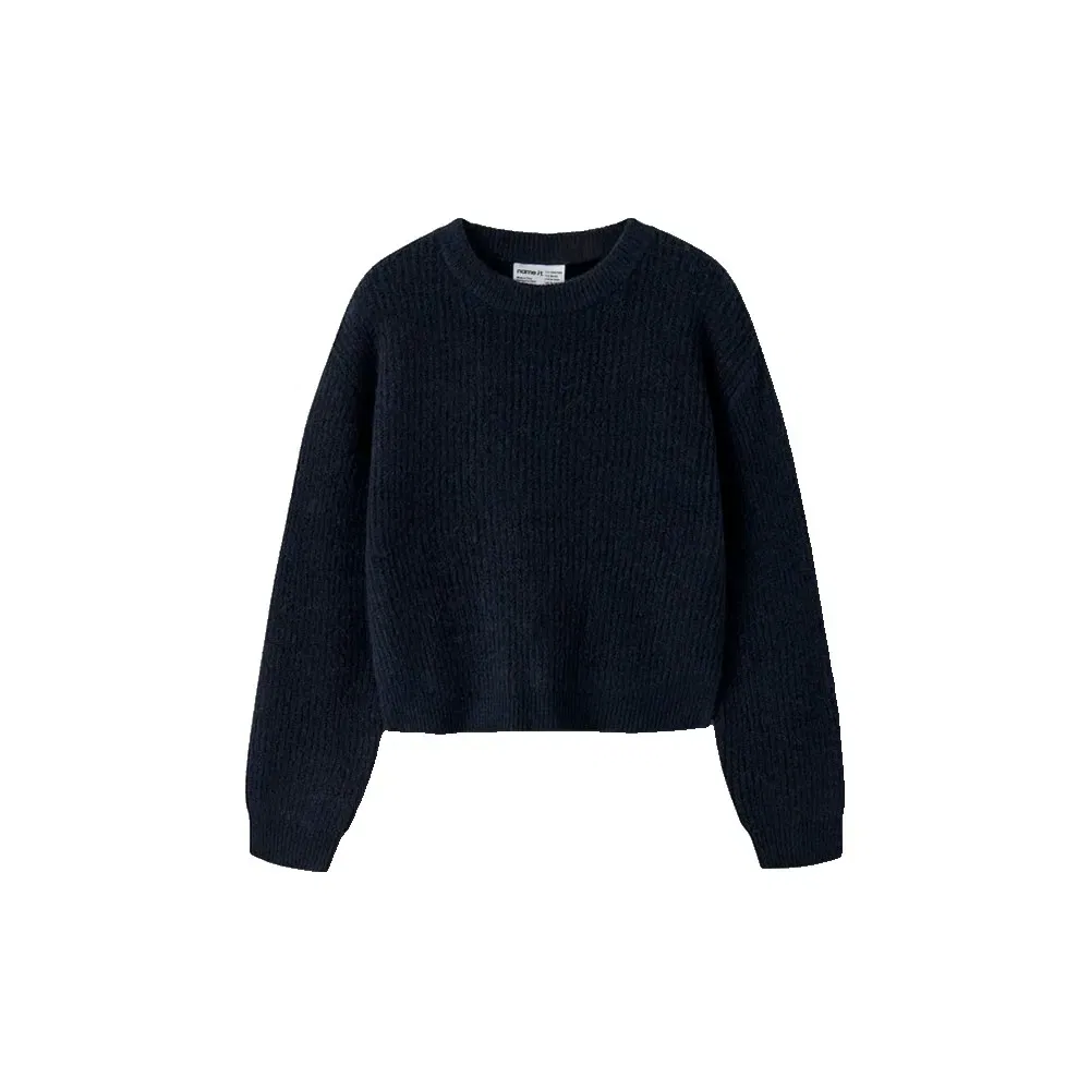 Детский свитшот с длинным рукавом Holly Boxy Knit Name it, Blue — фото 2