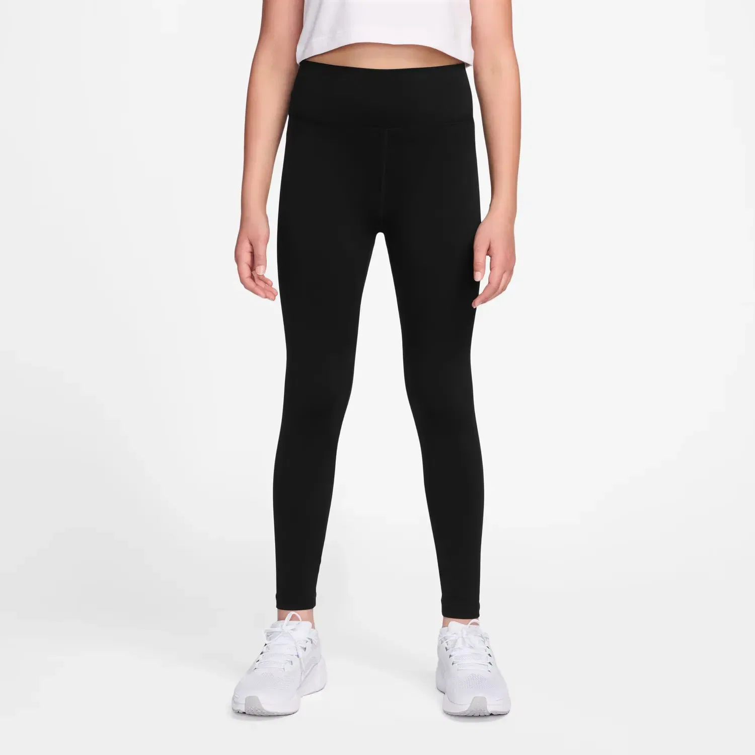 Детские леггинсы для девочек с технологией Dri-FIT Nike, Negro