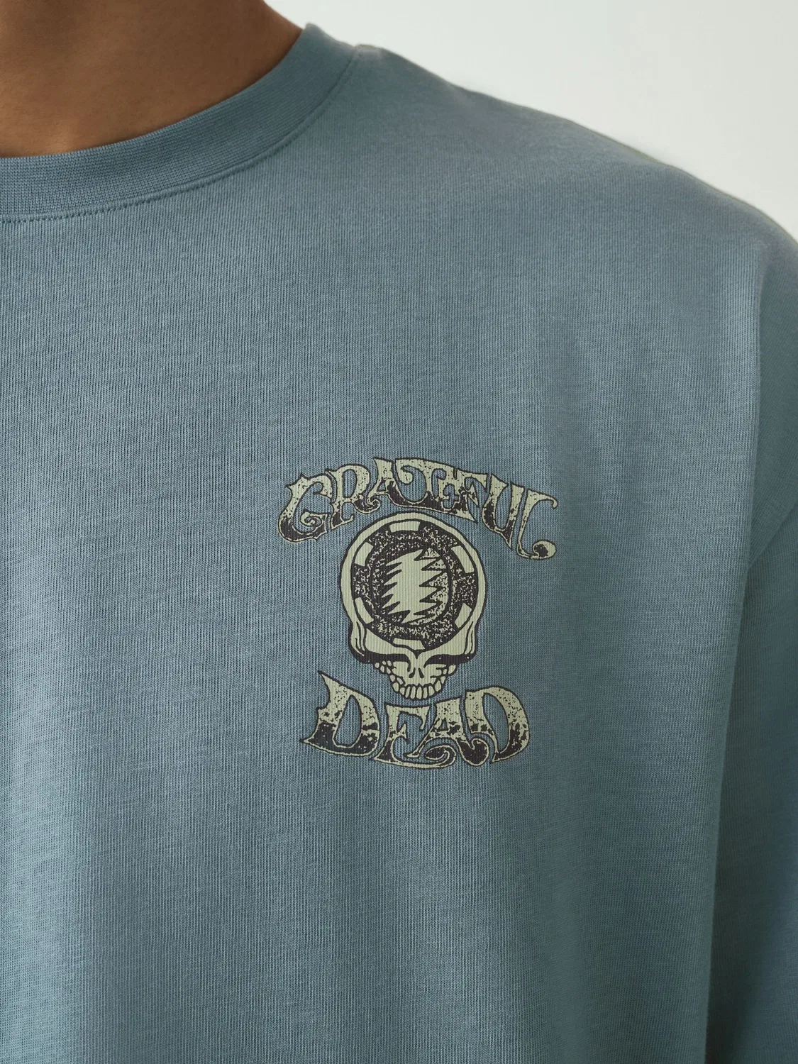 Футболка с графическим принтом Grateful Dead Relaxed Fit Next, зеленый — фото 4