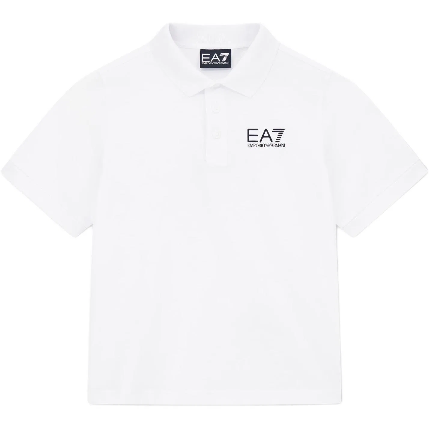 Футболка поло EA7 Kids', White