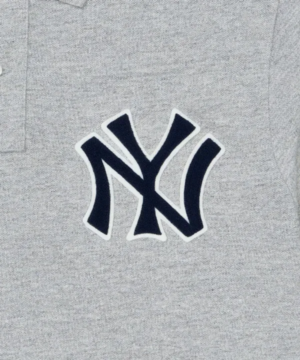Пике/поло Polo Ralph Lauren Yankees, серый — фото 4