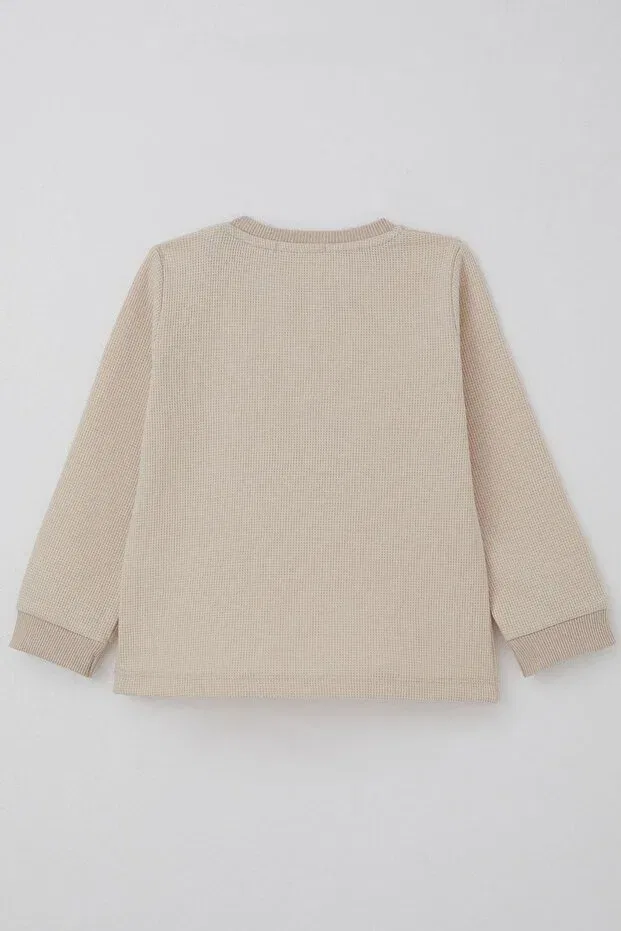 Детский спортивный комплект для мальчиков с принтом Puppy Embroidery Breeze, Nude Color — фото 4