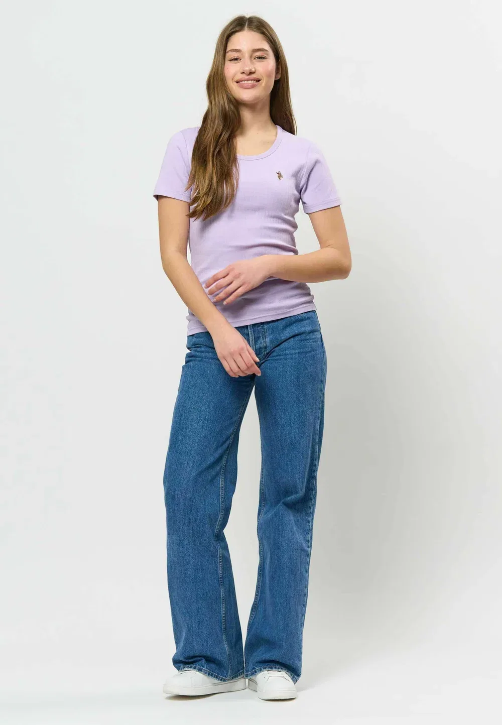 Футболка Uwcarola - базовая футболка U.S. Polo Assn., Pastel Lilac — фото 2