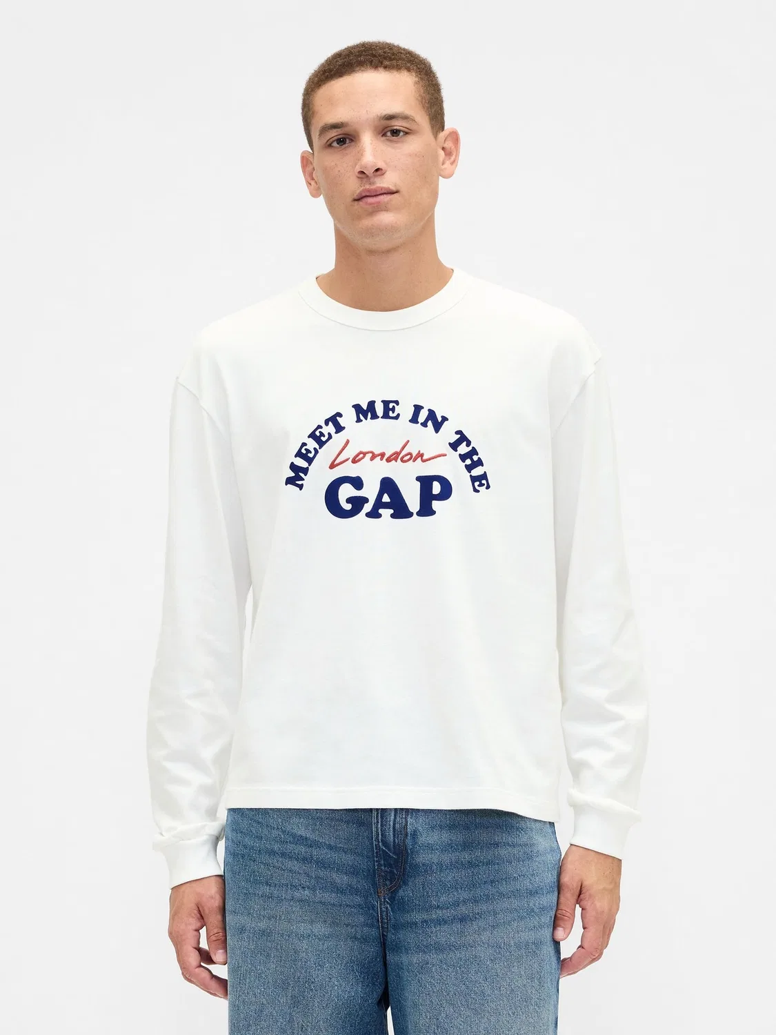 Футболка с логотипом London Gap, белый