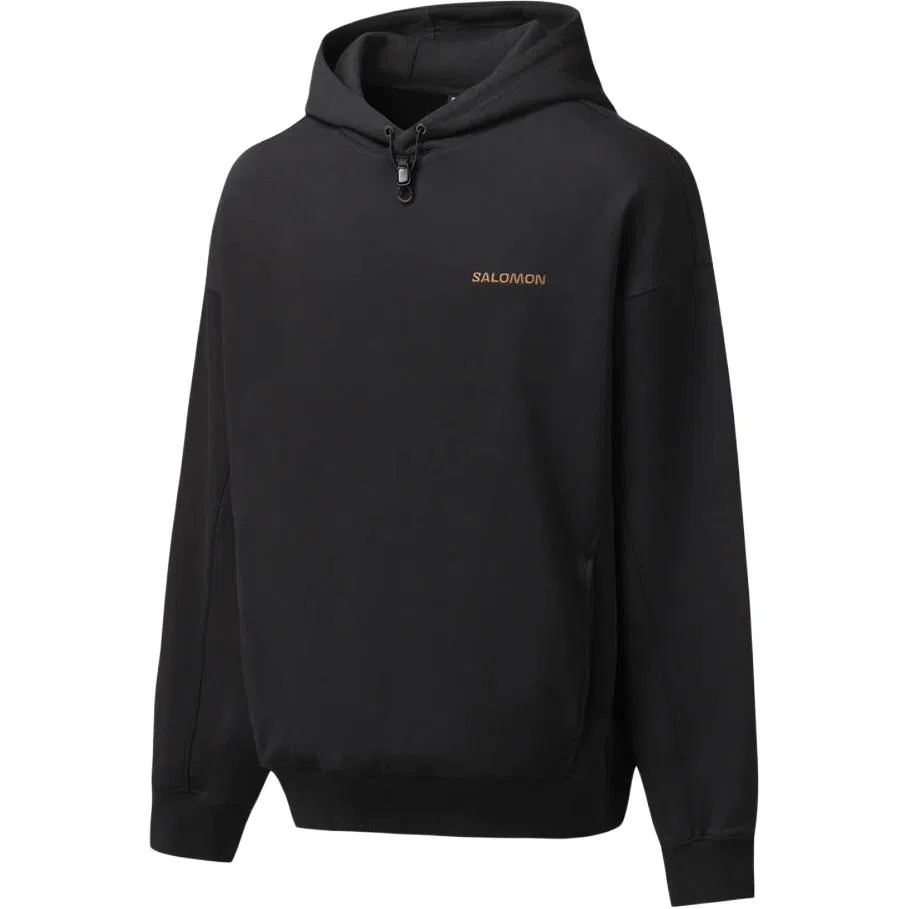 Детский свитшот с капюшоном UNI Sweatshirts SALOMON, черный — фото 4