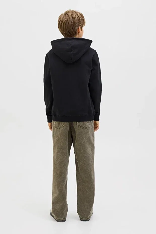 Детские свитшот для девочек с принтом Jornorrebro Jack & Jones, Black — фото 2