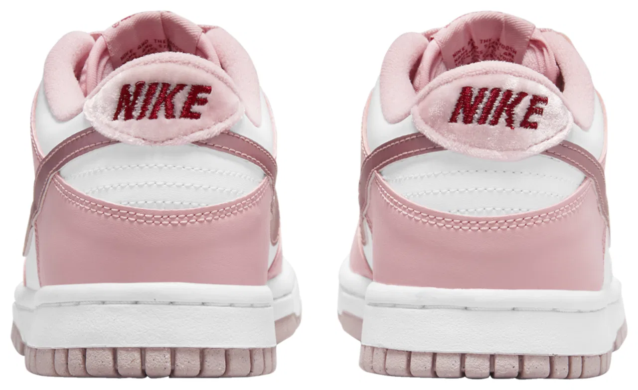 Кроссовки для девочек Dunk Low Nike, цвет Pink Glaze/Pink Glaze — фото 4