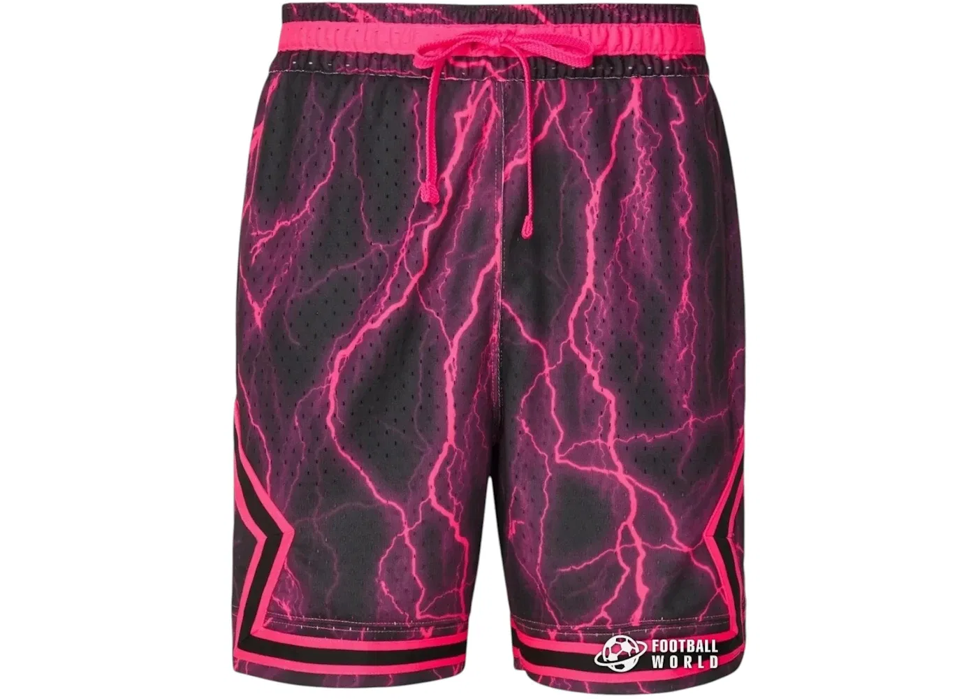 Мужские шорты для баскетбола с технологией Dri-FIT Jordan Sport Diamond Jordan, Black/Hyper Pink