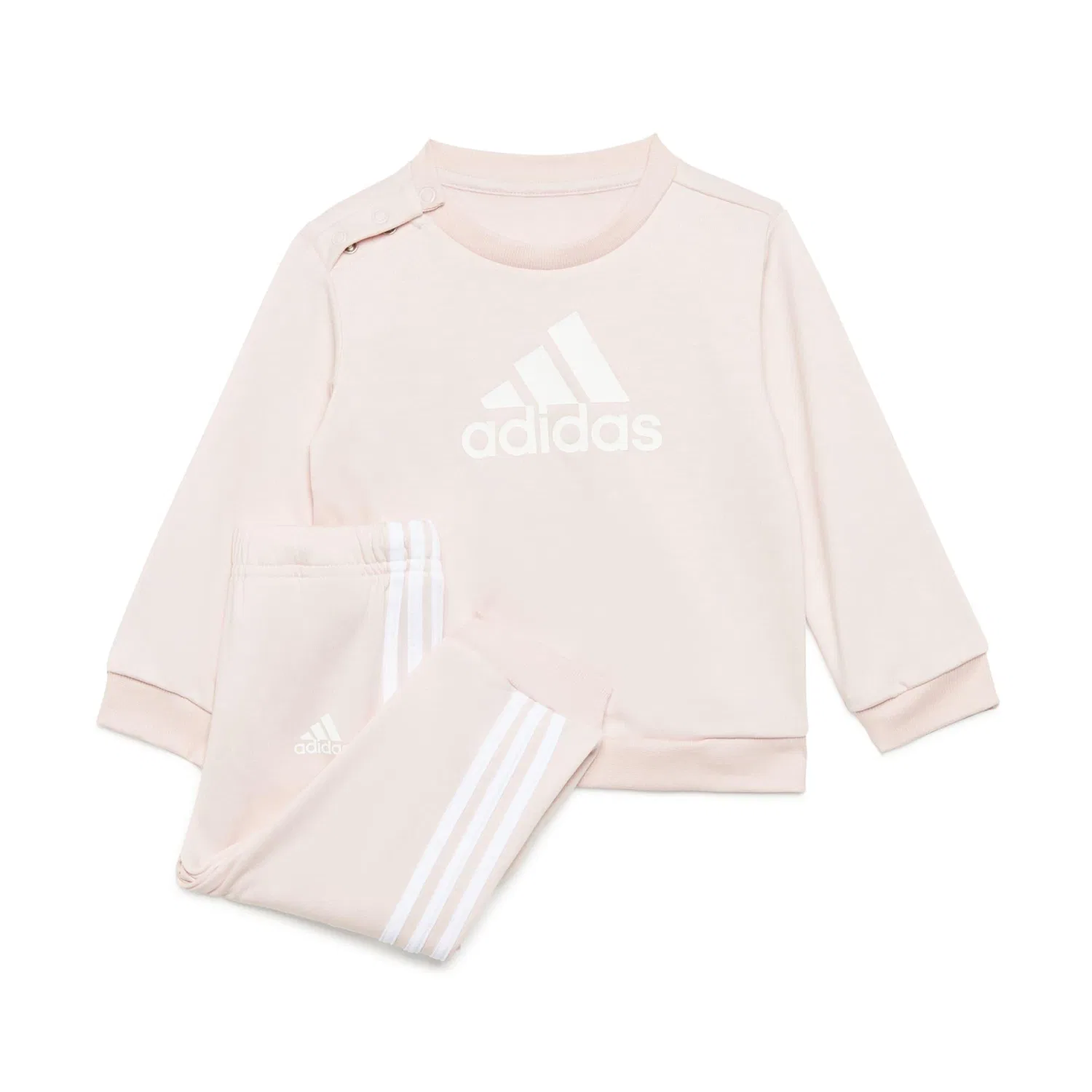 Детский спортивный костюм из футера BOS Logo Jogger Set Adidas, Rosa