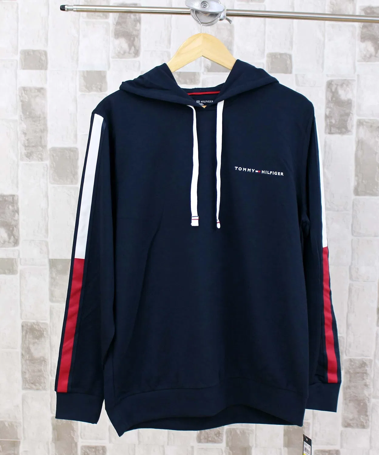 Мужское худи с боковыми вставками Tommy Hilfiger, Navy