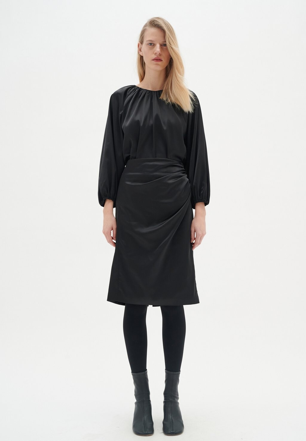 

Юбка А-силуэта ZILKYIW DRAPE InWear, цвет black