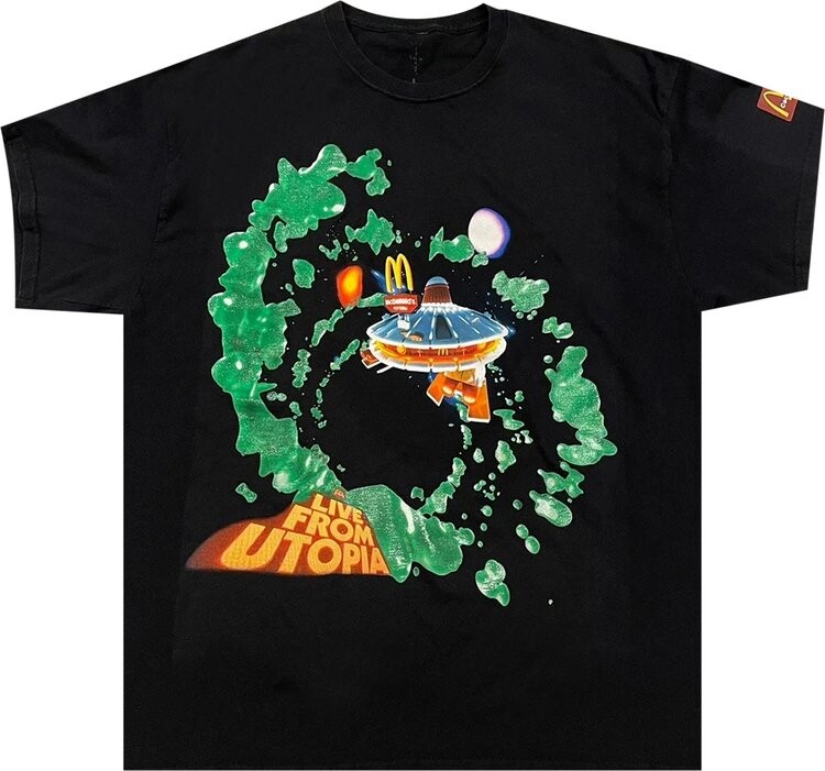 

Футболка Cactus Jack by Travis Scott Fly-Thru T-Shirt 'Black', черный