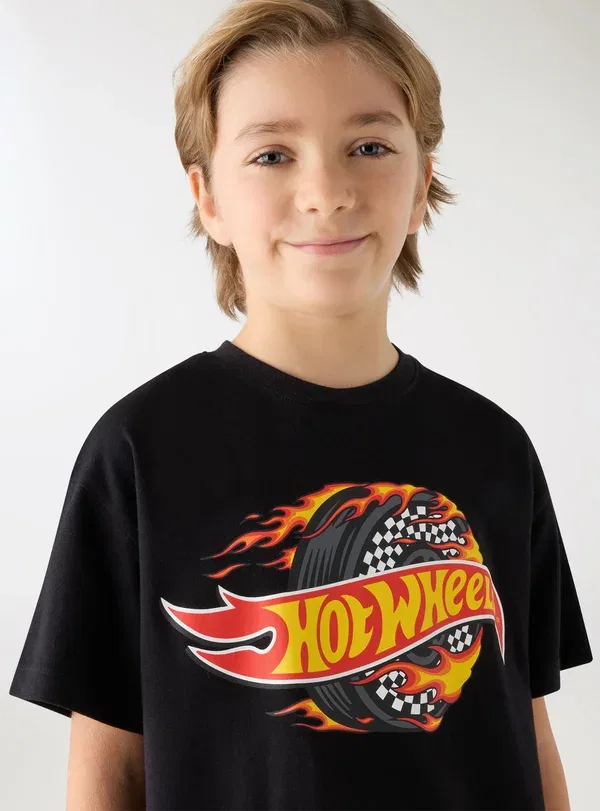 Футболка с принтом Hot Wheels Terranova, черный — фото 4