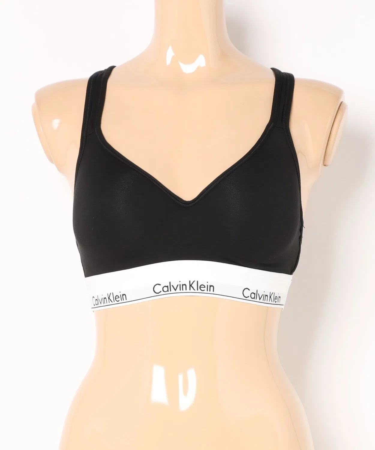 Женский бюстгальтер без косточек с логотипом Calvin Klein, Белый — фото 3