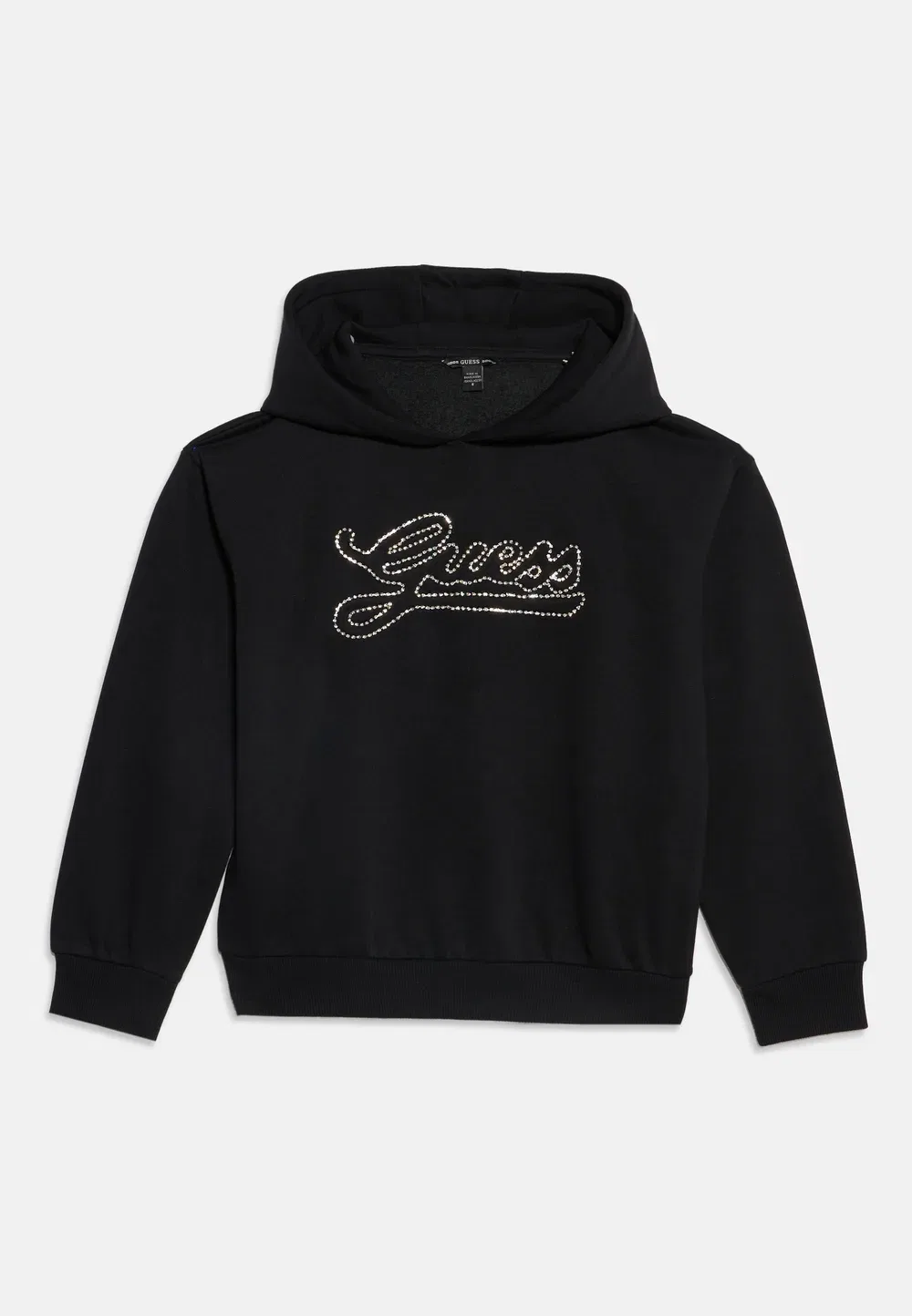 Свободная толстовка с капюшоном стандартного размера Guess, Jet Black — фото 3