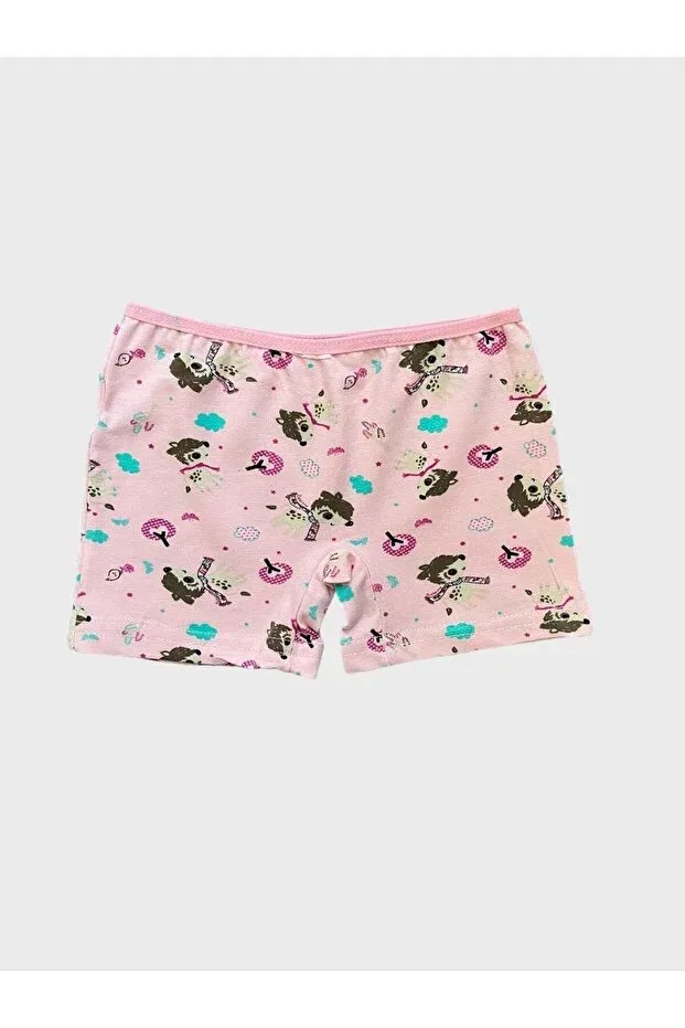 Детский комплект нижнего белья для девочек хлопковый с принтом Elmas Kids, Pink — фото 4