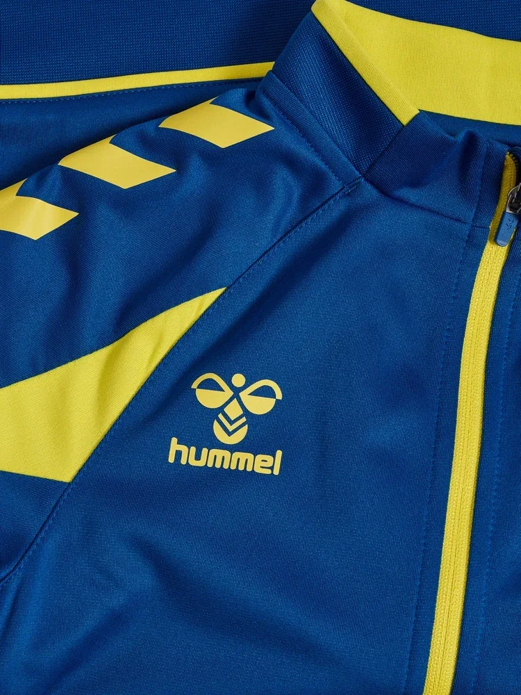 Детская тренировочная куртка Core 2.0 Track Zip Jacket Hummel, синий — фото 3
