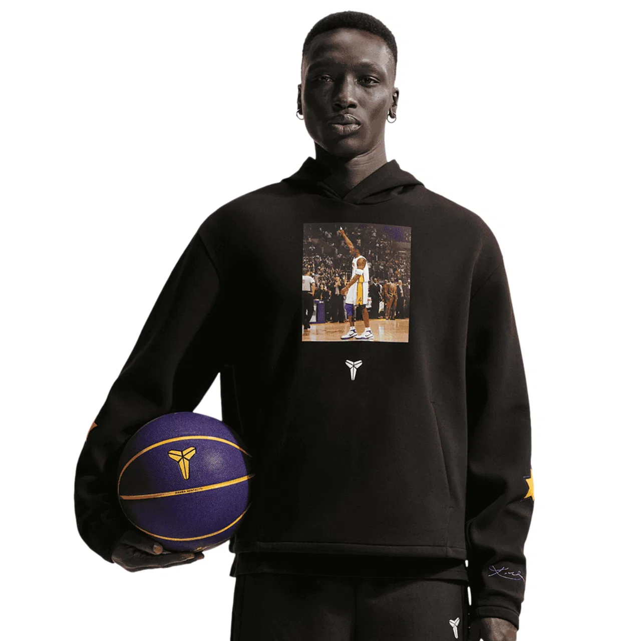 Мужское худи Кобе '81 Dri-FIT Nike, черный/белый