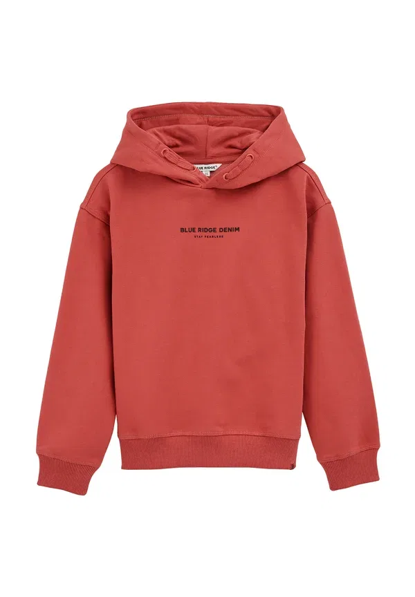 Толстовка с капюшоном из влагоотводящей ткани Blue ridge, We Fashion, Light Red, красный — фото 4
