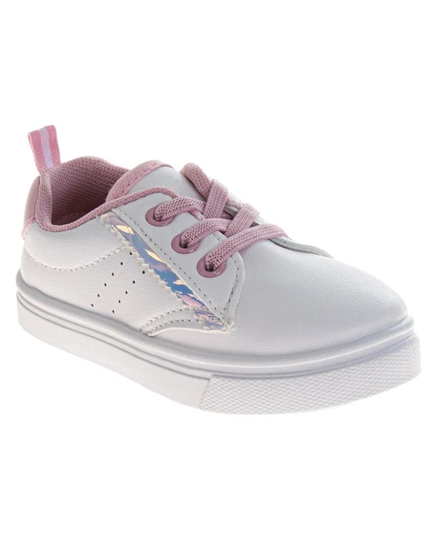 Детские кроссовки Laura Ashley с сердцем, White Pink