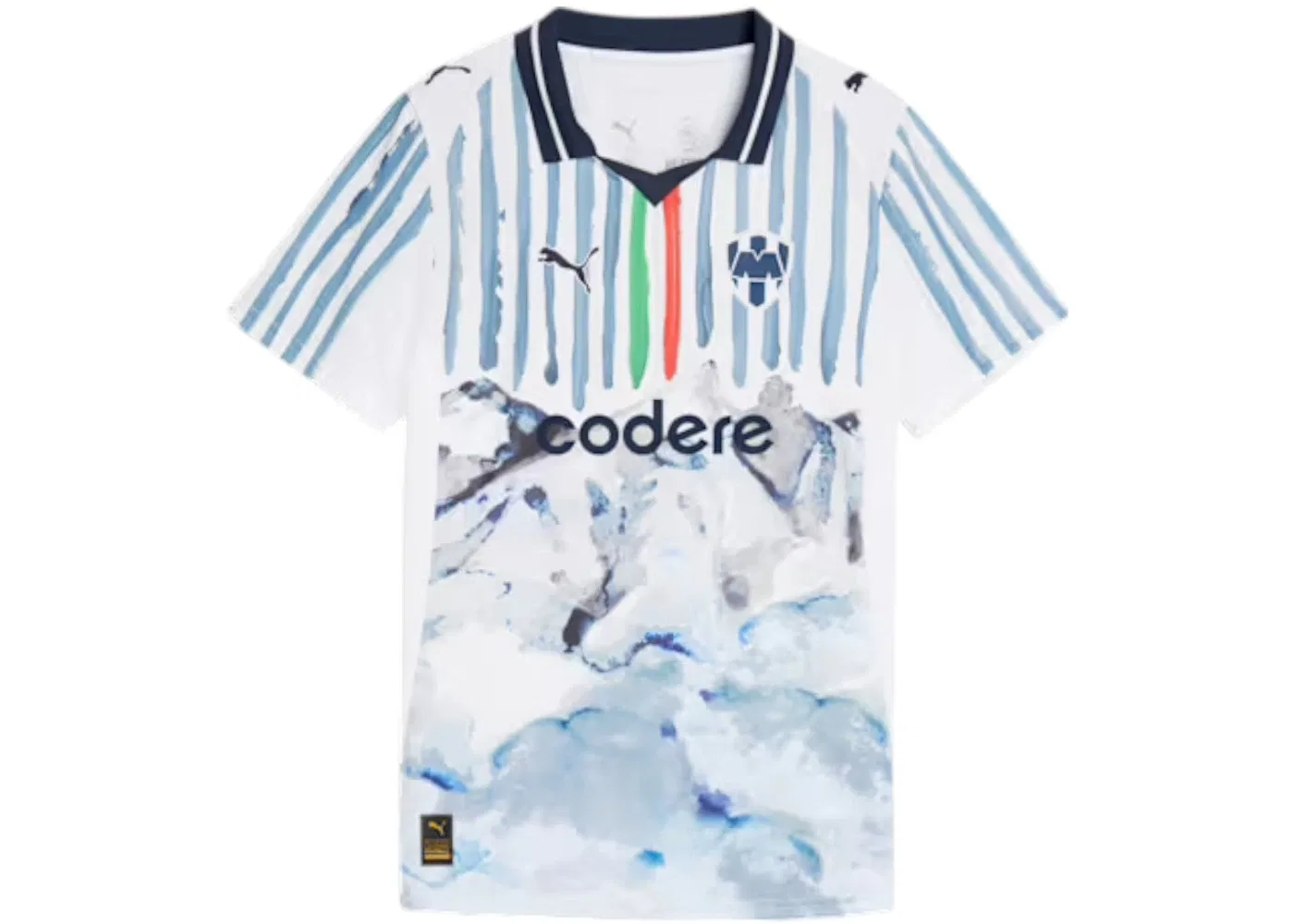 Женская футбольная джерси Puma KidSuper C.F. Monterrey Replica Jersey, White Deep Navy