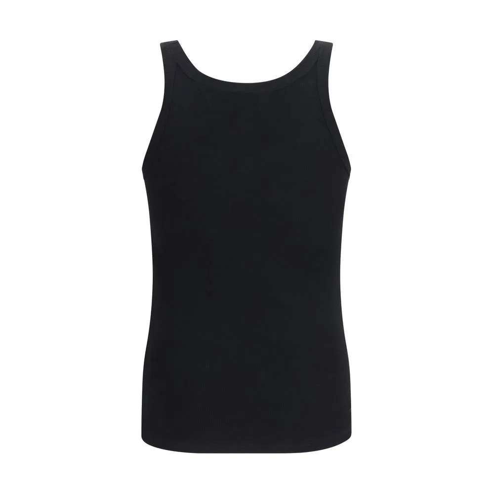 Мужская футболка-борцовка из хлопка с узкими бретелями Dolce & Gabbana, Black — фото 2