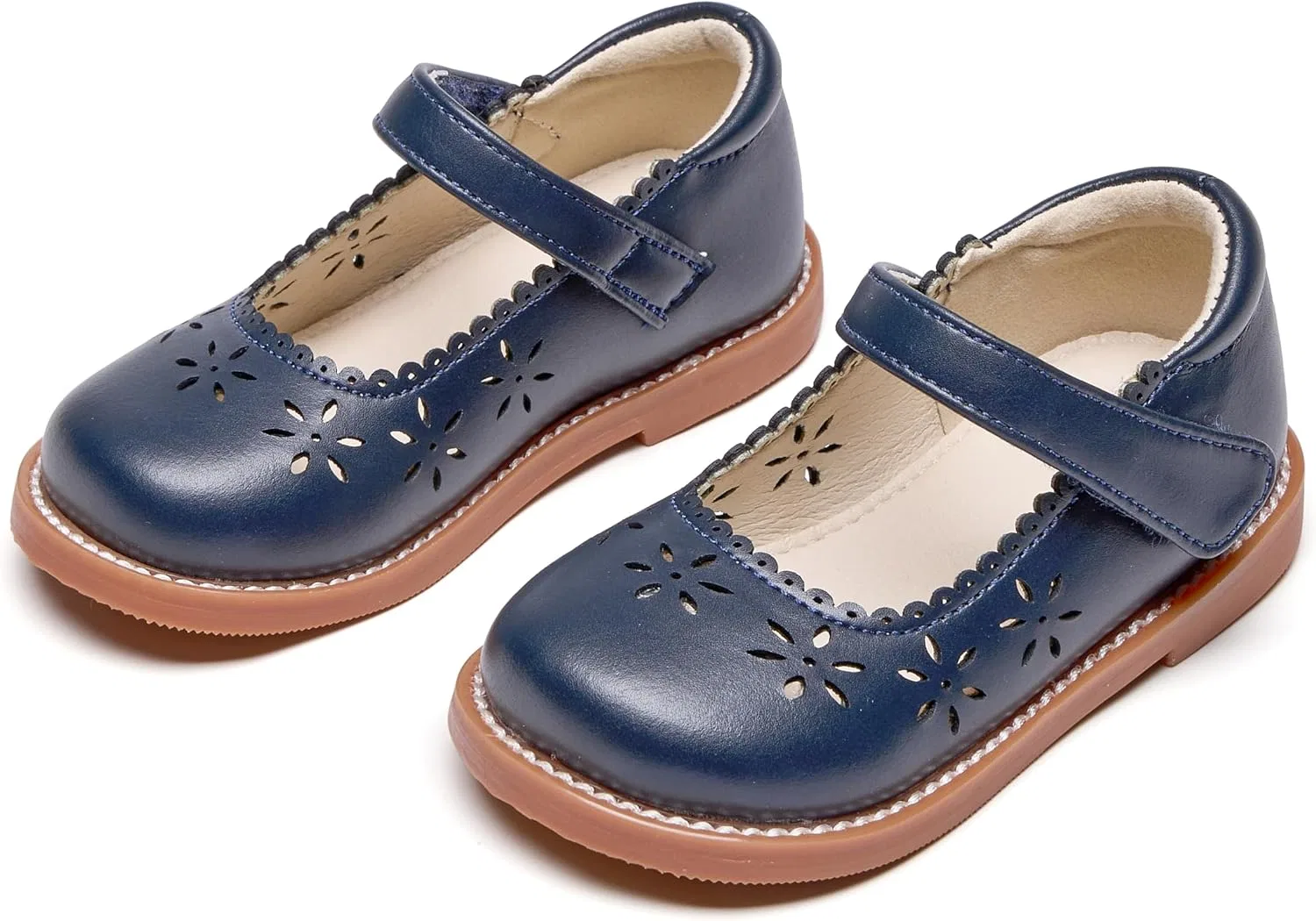 Детские туфли Мэри Джейн с принтом THEE BRON, Navy Blue