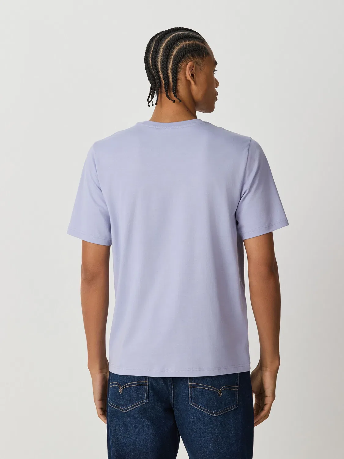 Футболка хлопковая Regular Fit Essential Next, сиреневый — фото 3