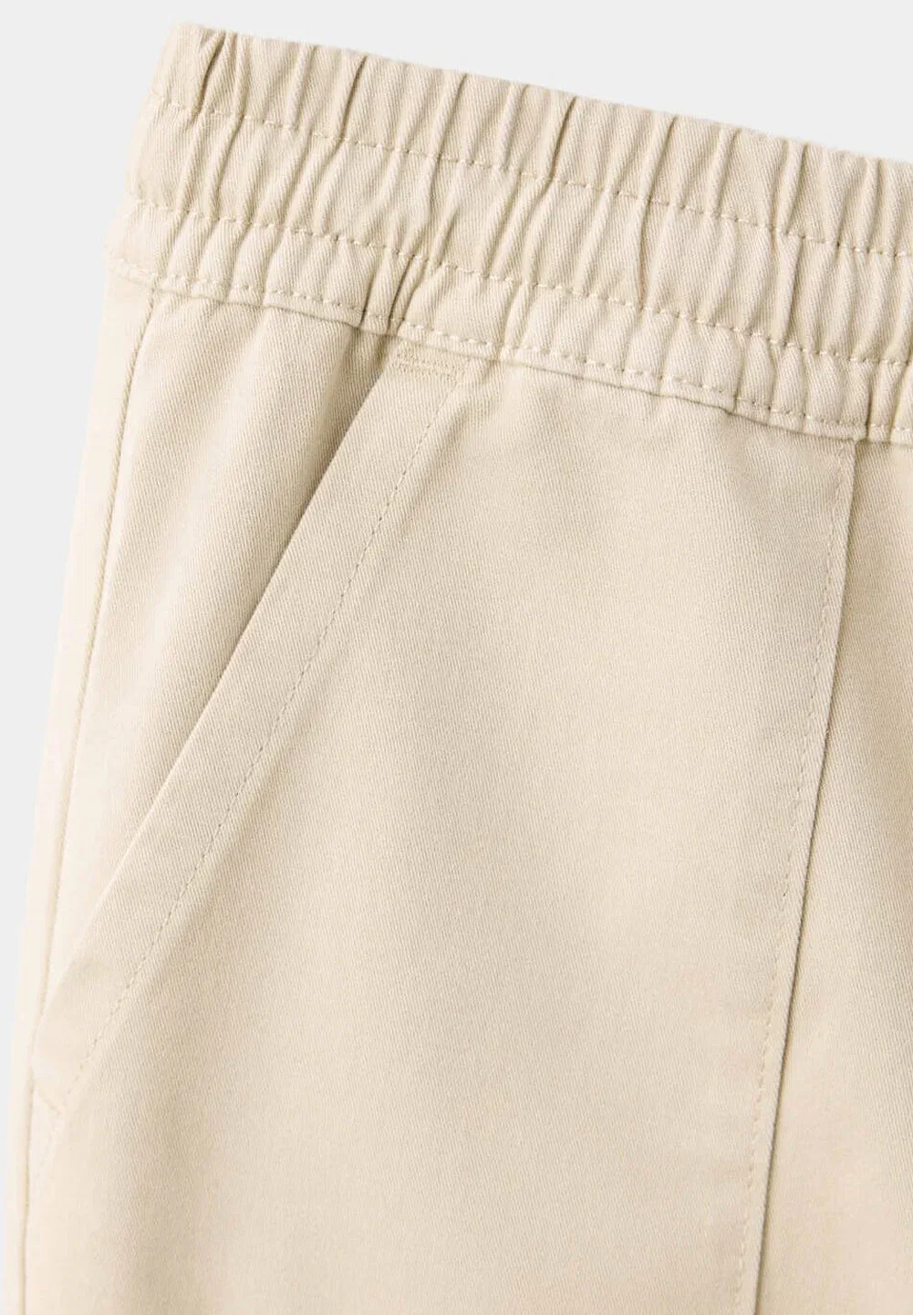Детский - штаны Mango Kids, Beige — фото 3