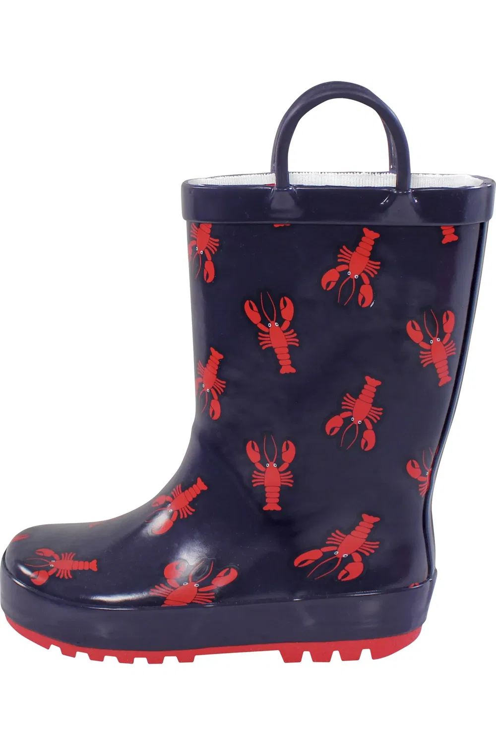 Детские сапоги резиновые водонепроницаемые Rain Boots Hudson Baby, Lobsters