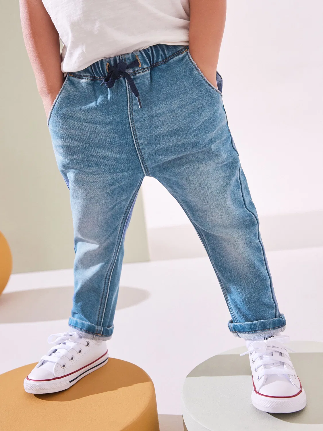 Джинсы свободного кроя, Light Blue Next